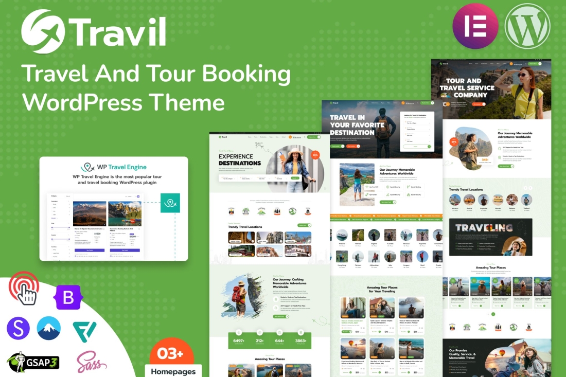 Travil – Travel & Tour Booking WordPress Theme 1.2.0
