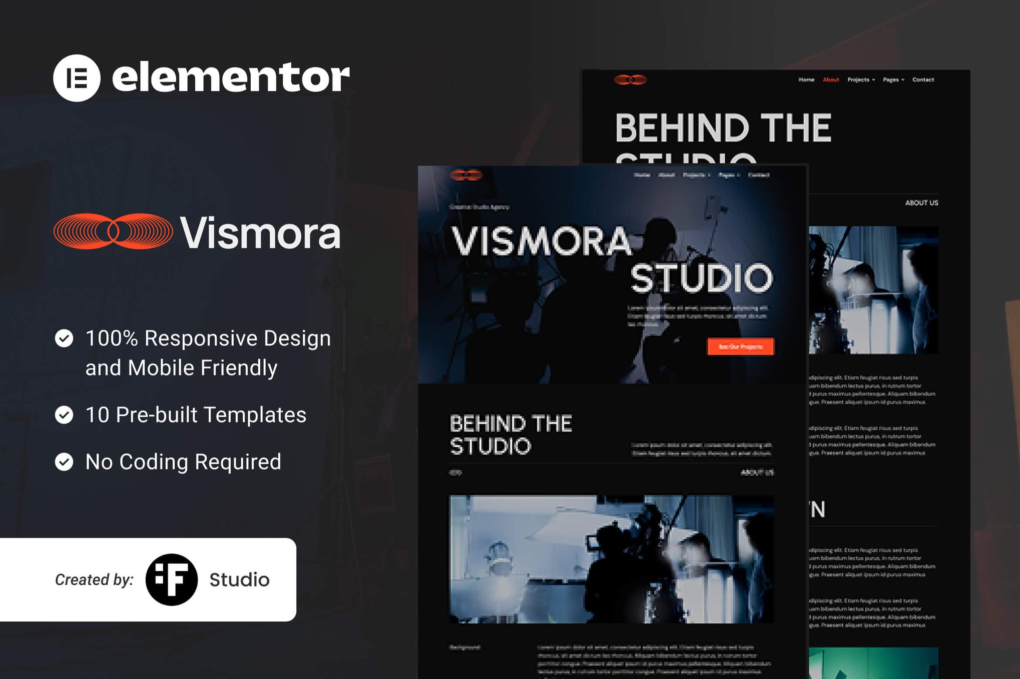 Vismora - Elementor Template Kit for Creative Studios