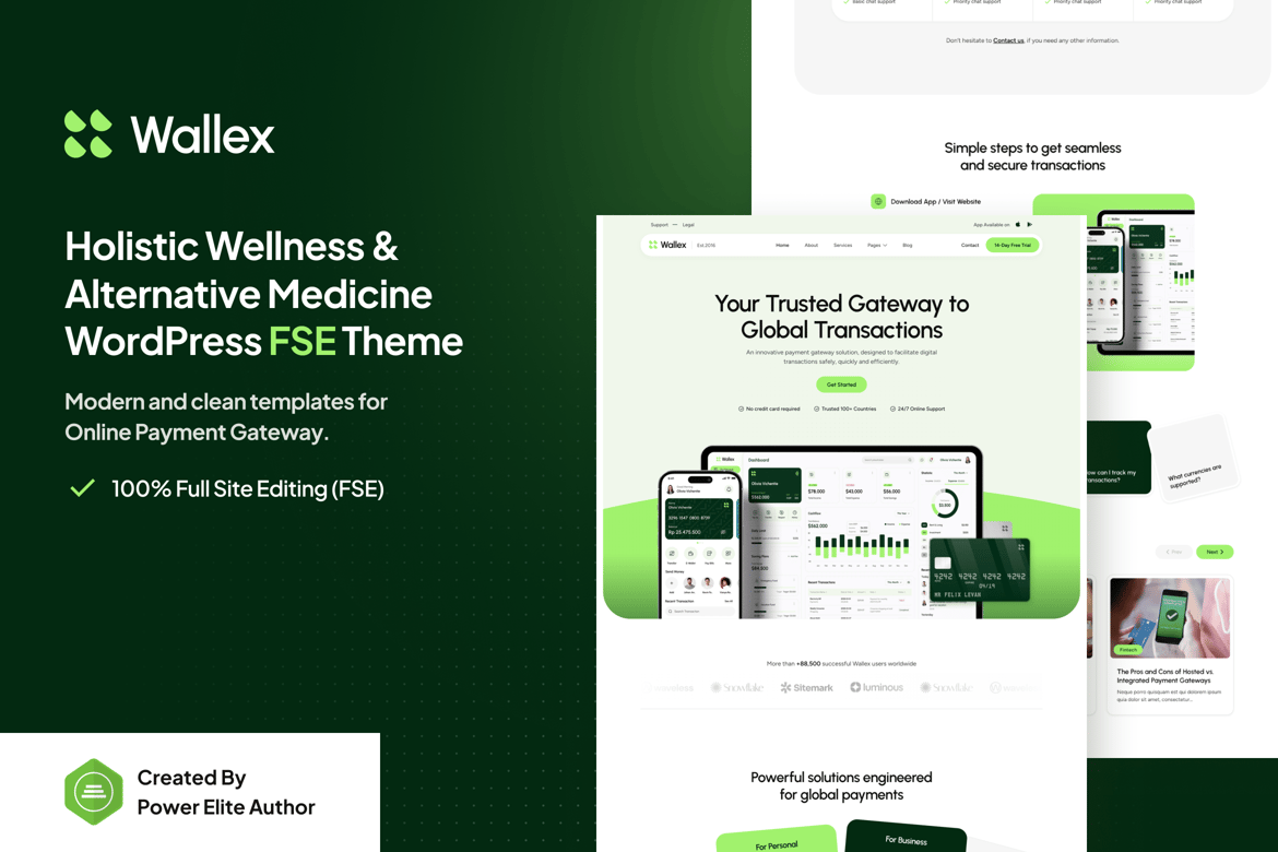 Wallex – Online Payment Gateway WordPress Theme 1.0.3