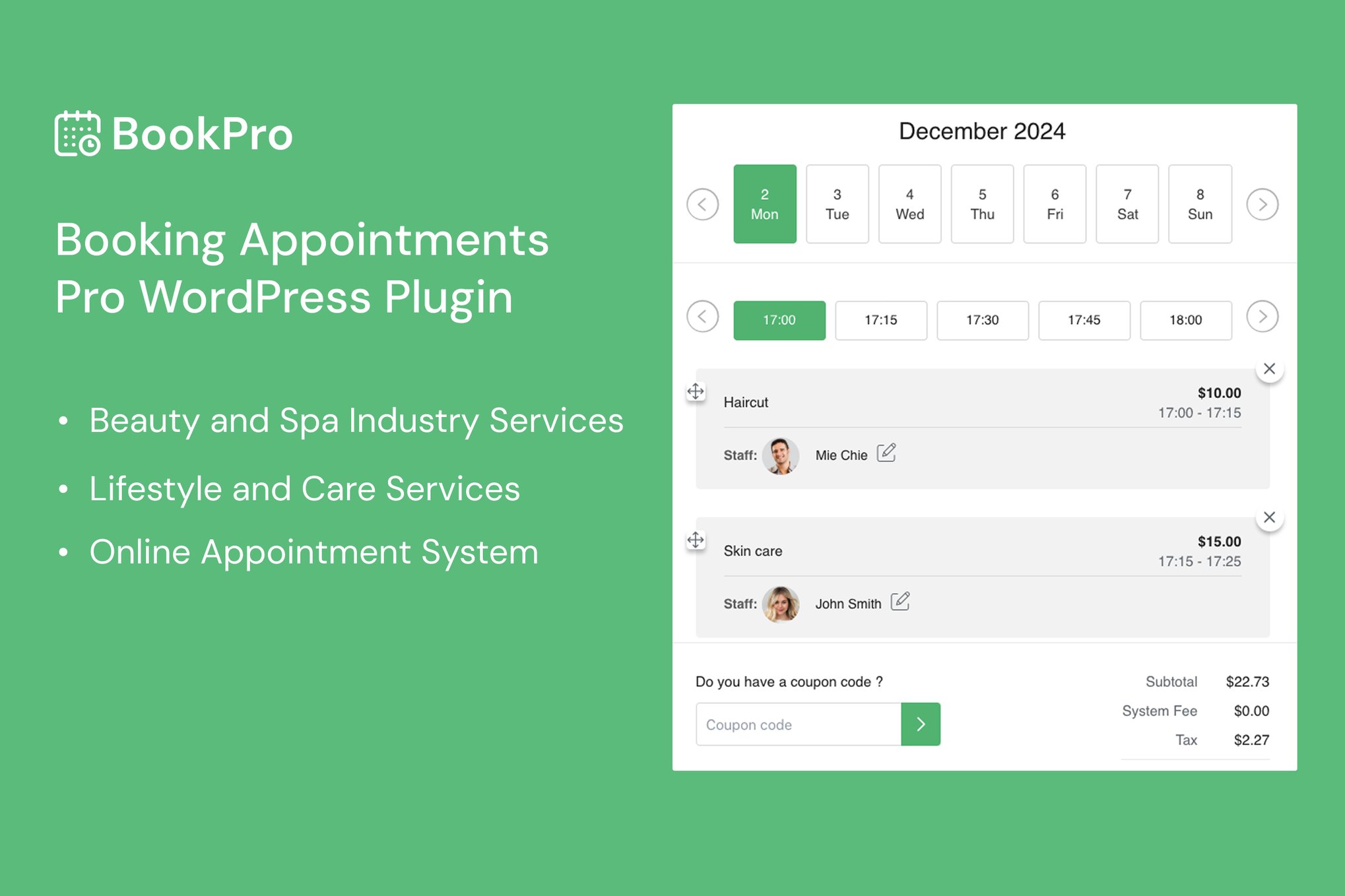 BookPro - Appointment Booking WordPress Plugin 1.1.1