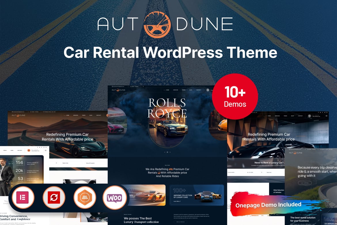 Autodune – Car Rental & Limousine WordPress Theme 1.0.1