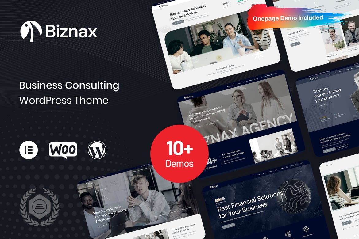 Biznax – Business Consulting WordPress Theme 1.0.1