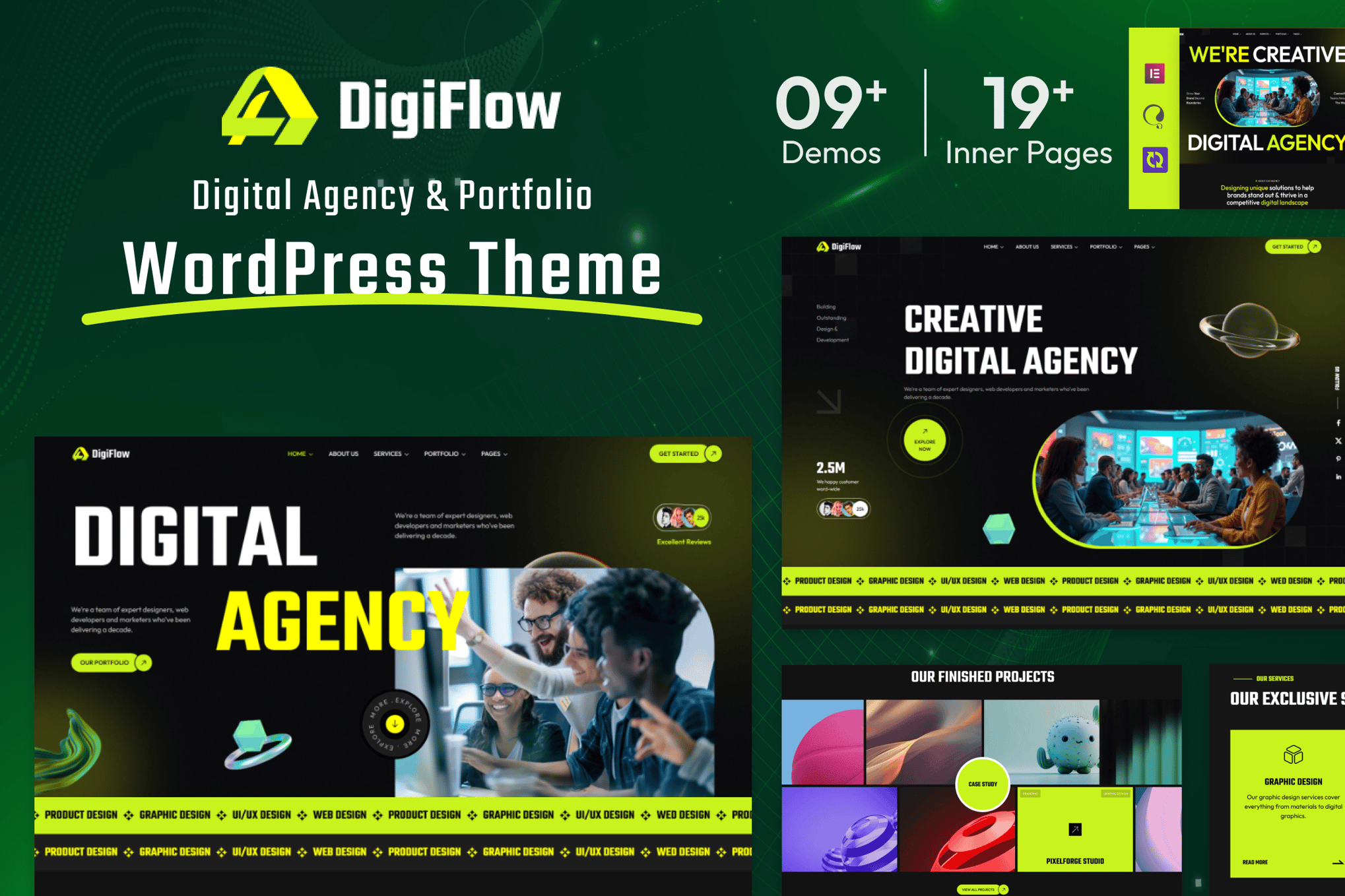 DigiFlow - Digital Agency WordPress Theme 1.8
