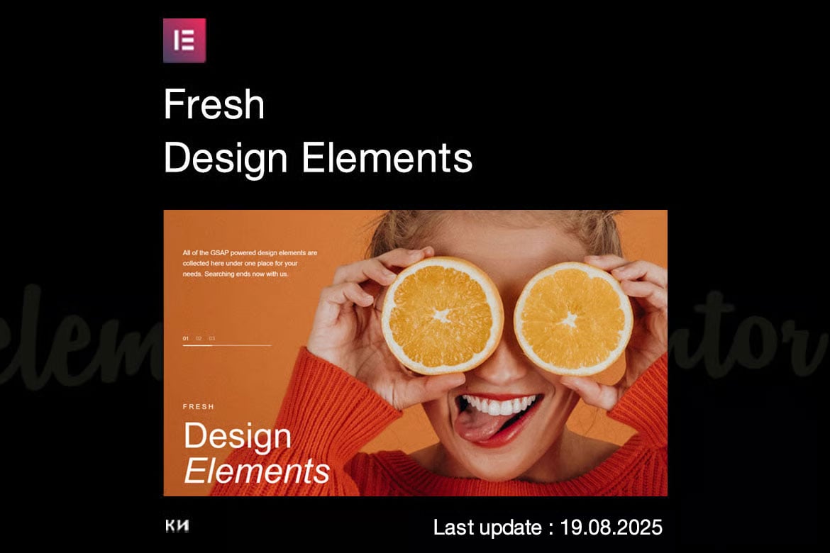 Fresh Design Elements for Elementor 0.0.3.2