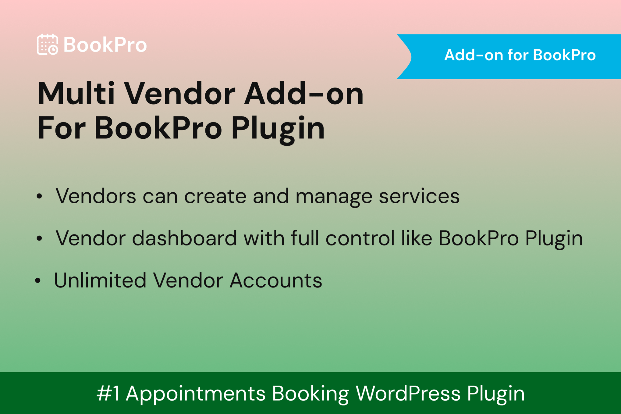 Multi Vendor Add-on for BookPro Plugin WordPress 1.0.0