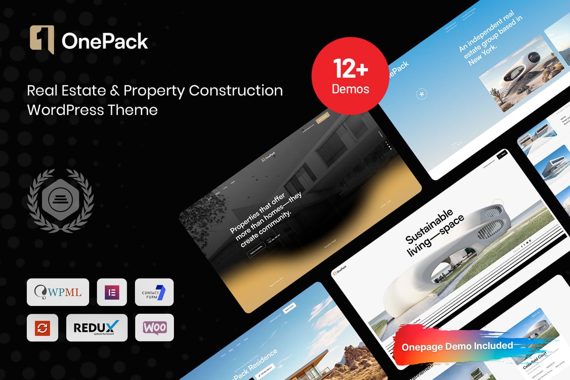 OnePack – Real Estate & Property Construction WP 1.0.1