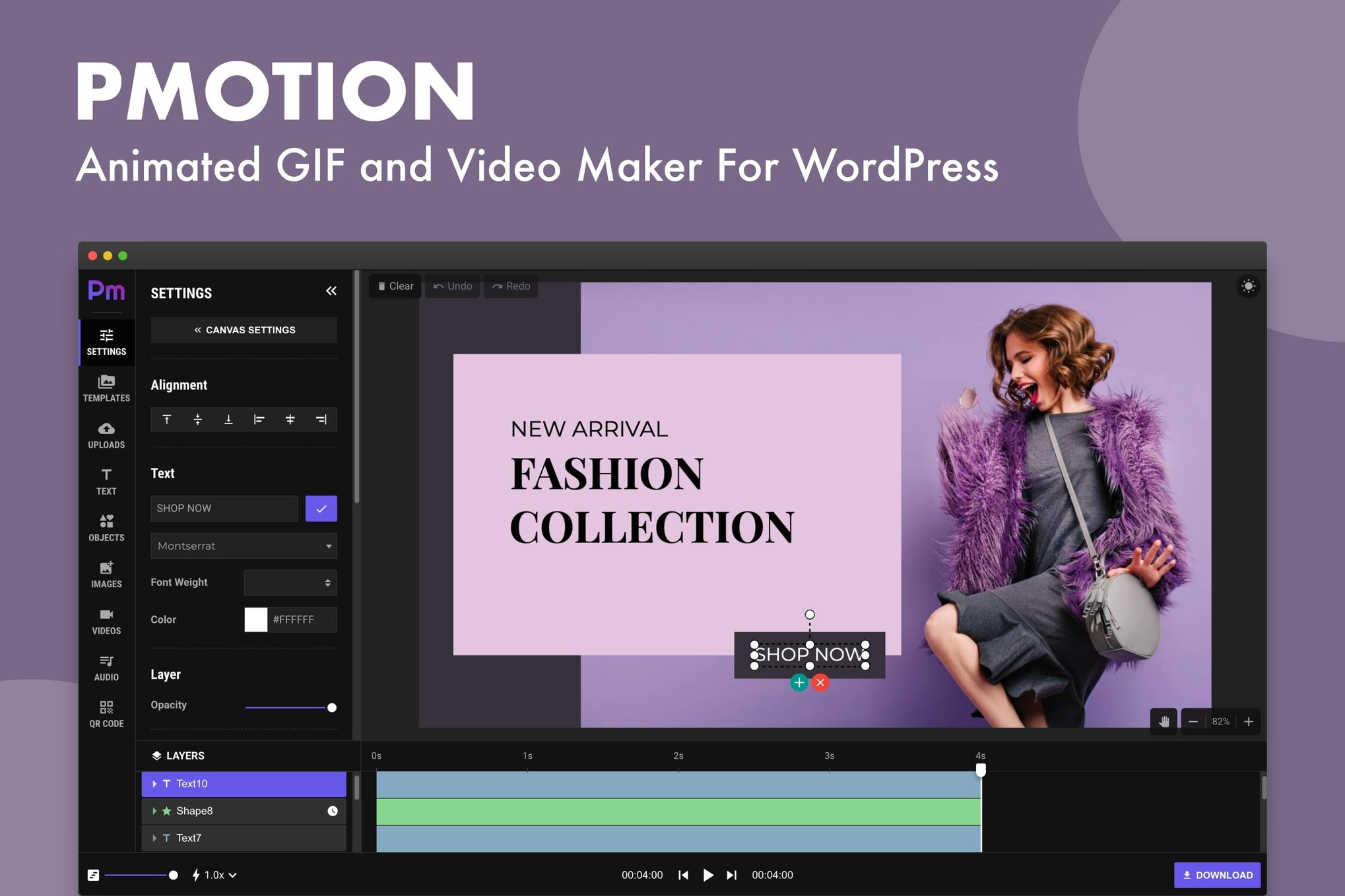 Pmotion - Animated GIF & Video Maker For WordPress 1.2