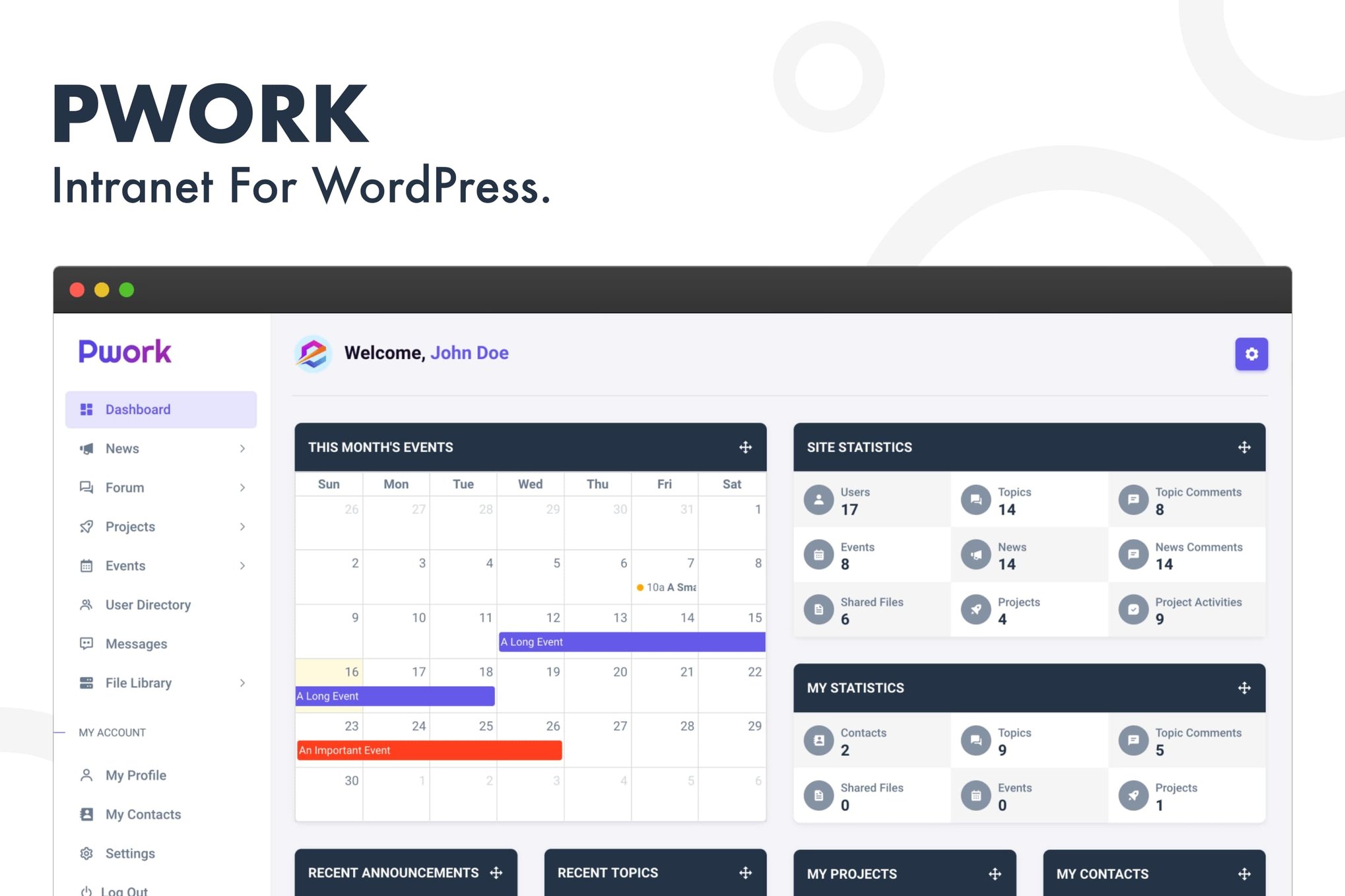 Pwork - Intranet For WordPress 2.2