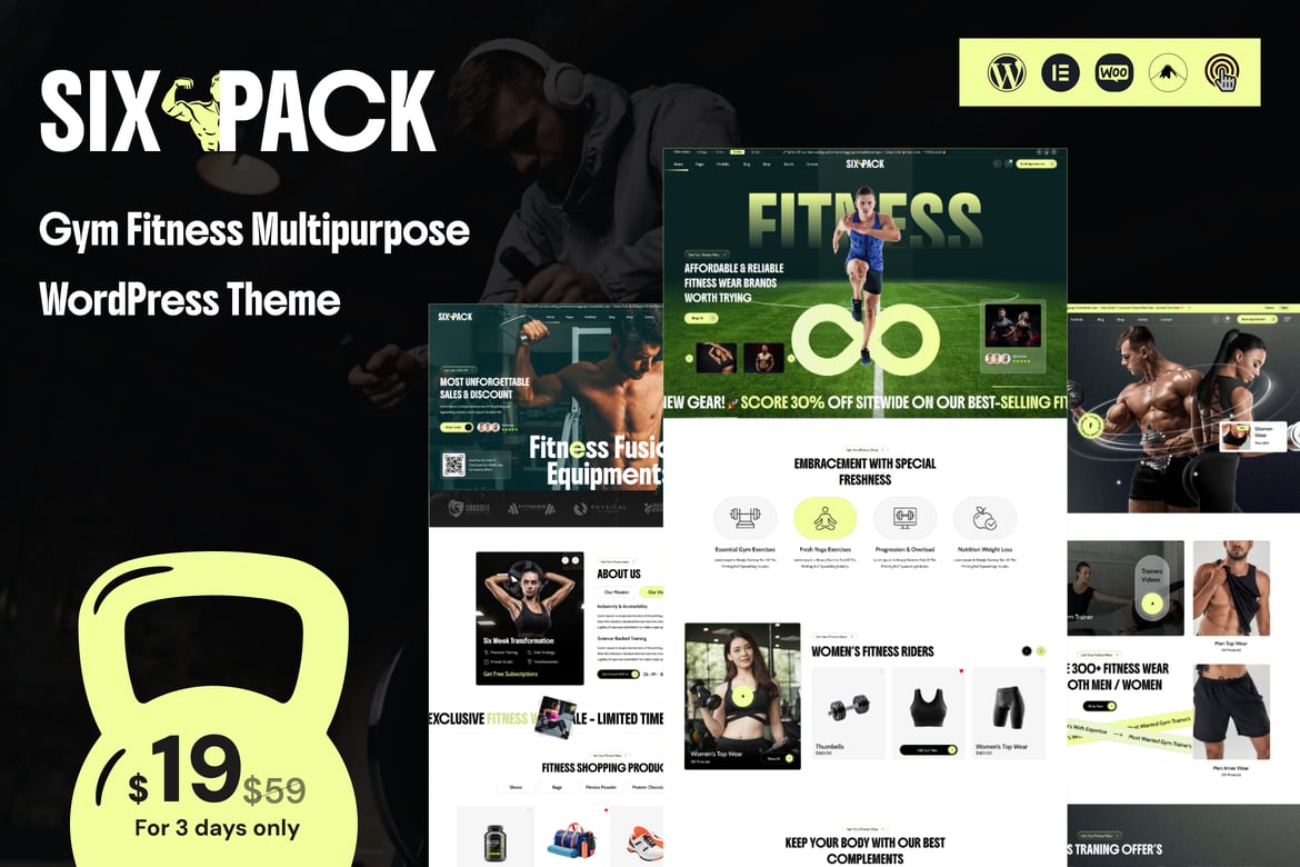 SixPack – Gym WordPress Theme 1.0.2
