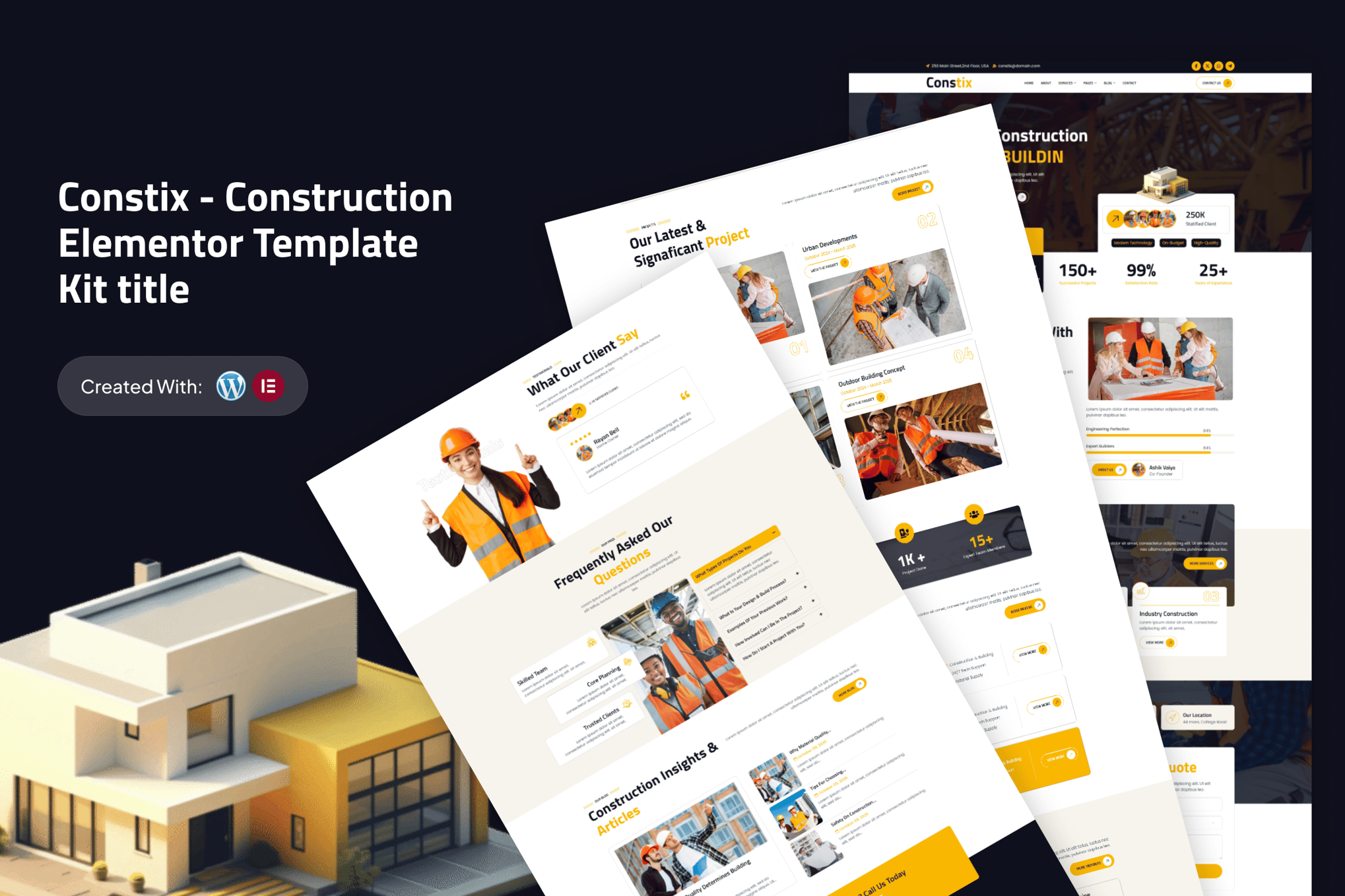 Constix - Construction & Building Elementor Template Kit