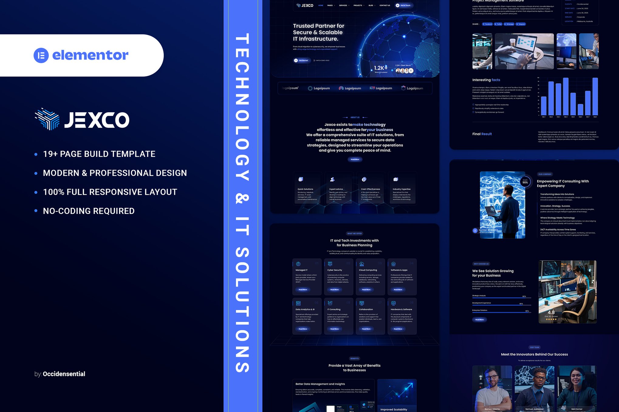 Jexco - Technology & IT Solutions Elementor Template Kit