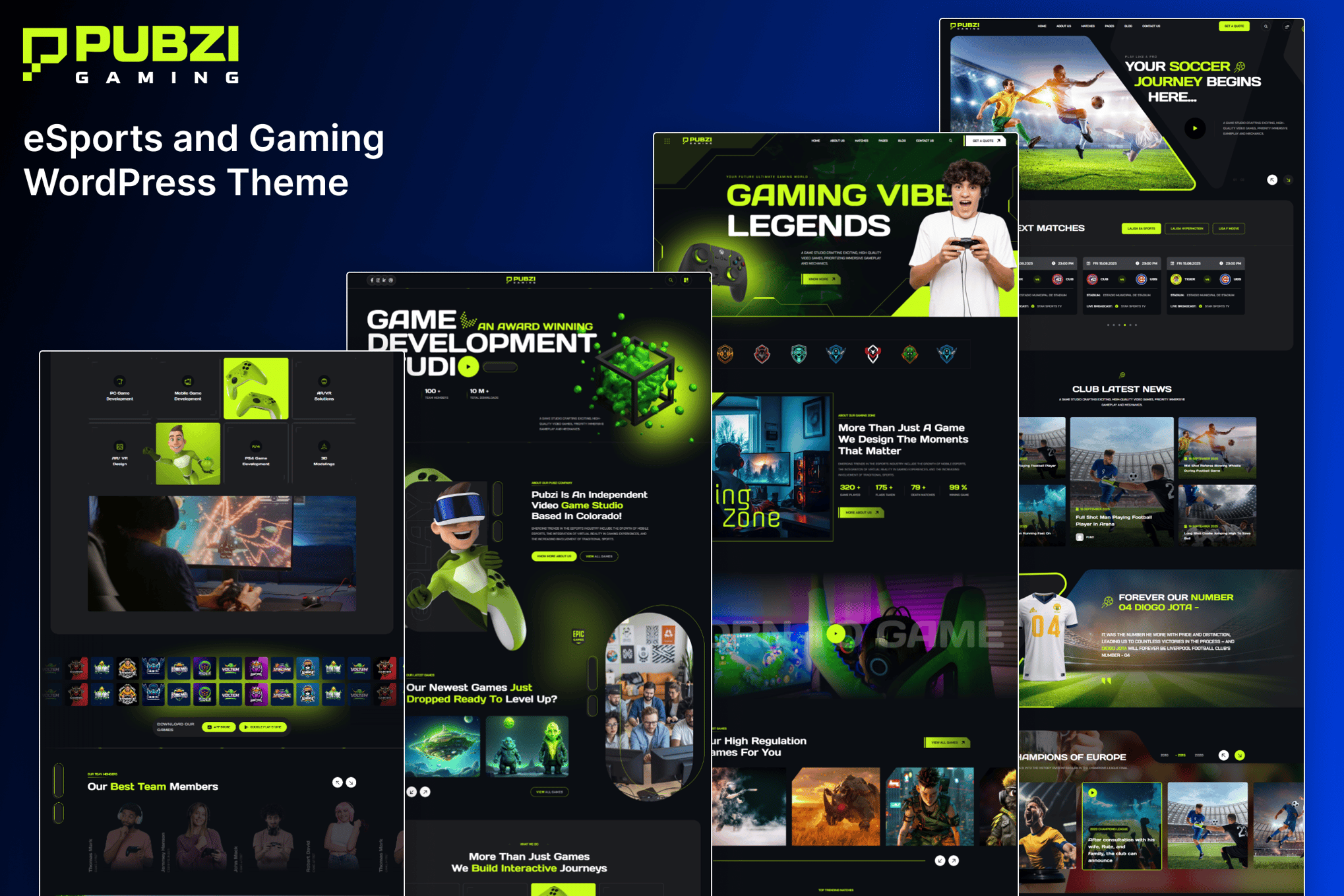 Pubzi – eSports and Gaming WordPress Theme 1.0.0