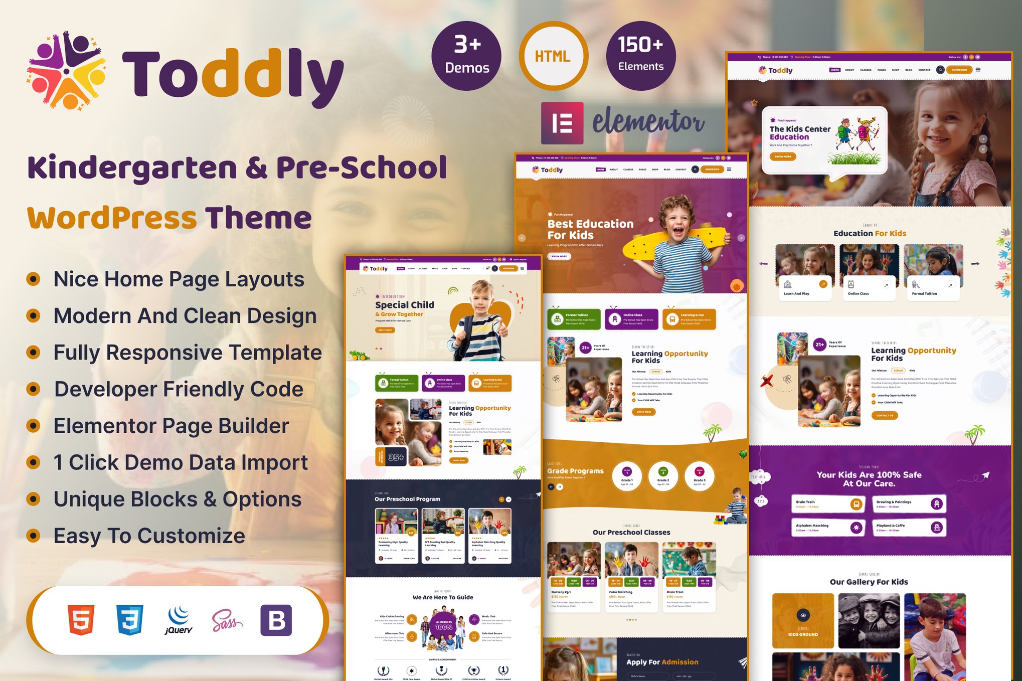 Toddly - Kids & Kindergarten WordPress Theme 1.1.0