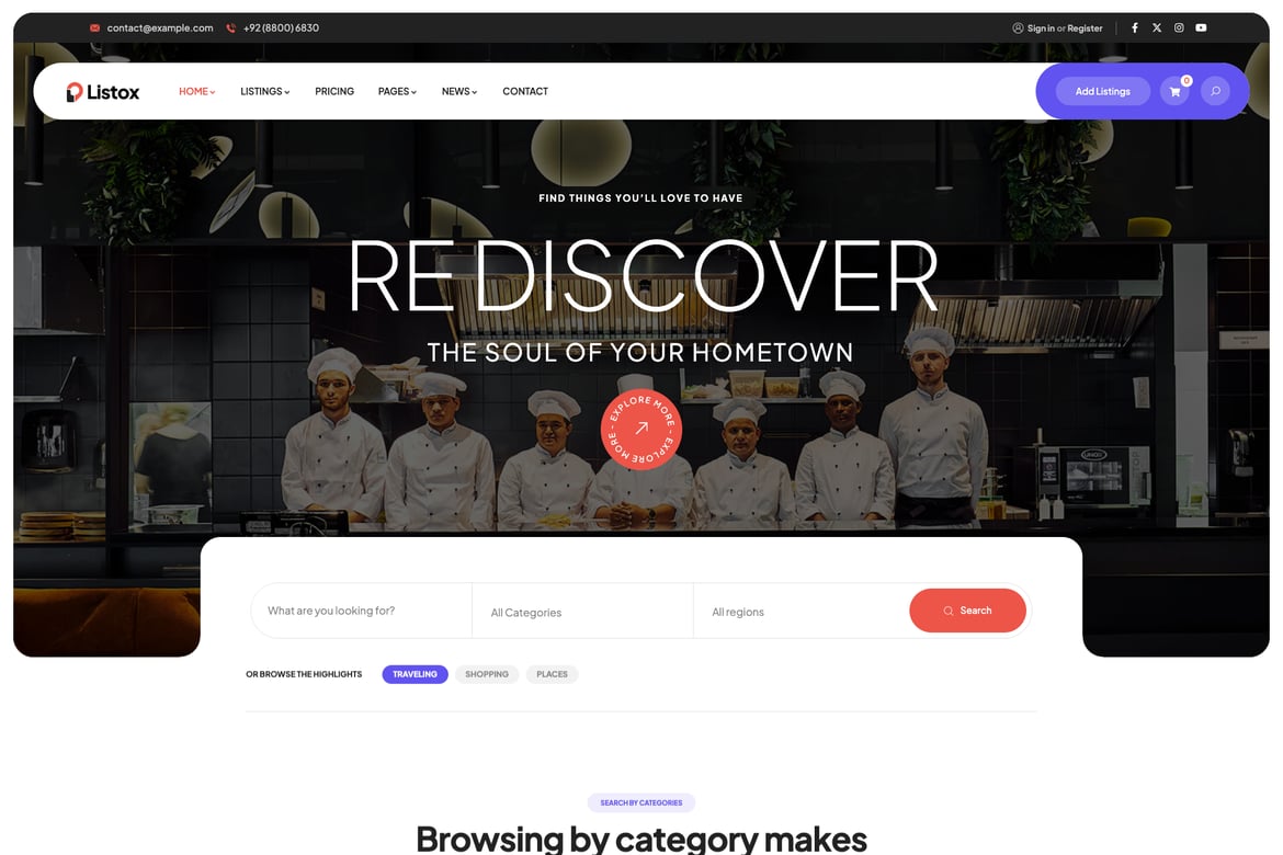 Listox – Directory Listing WordPress Theme 1.0.1