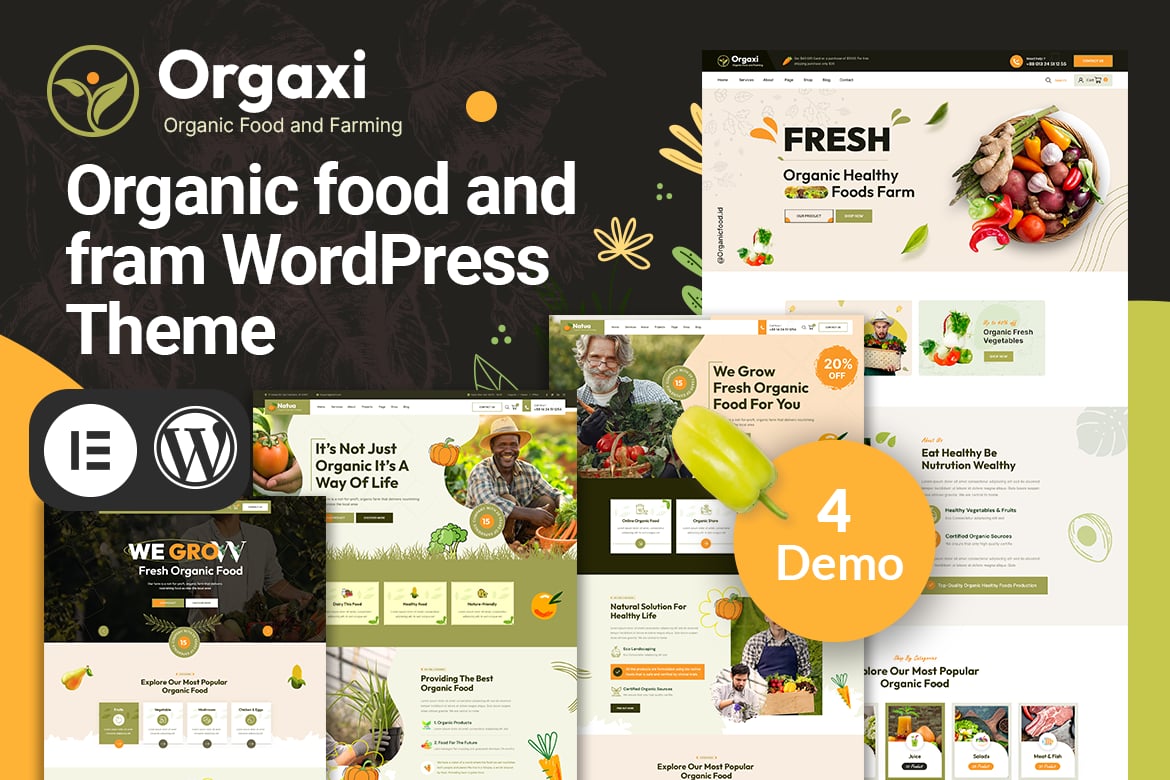 Orgaxi - Organic food and farm WordPress Theme 1.2