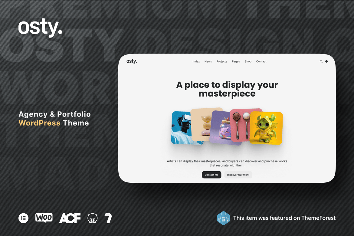 Osty – Creative Agency and Portfolio Theme 1.4.3