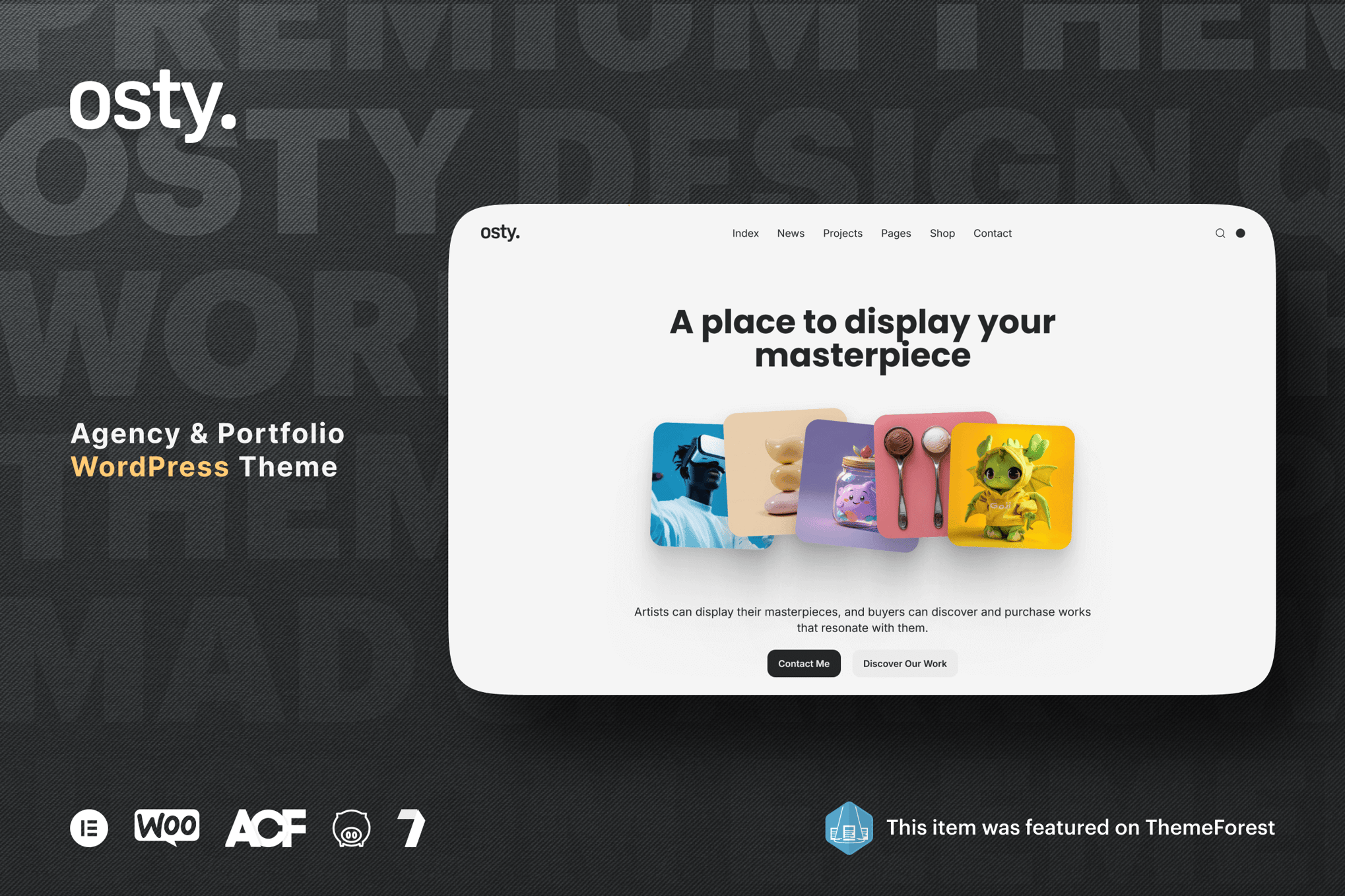Osty - Creative Agency and Portfolio Theme 1.4.1