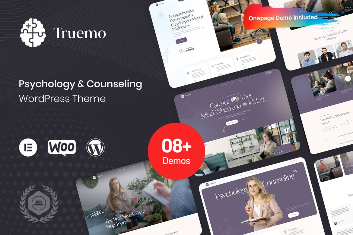 Truemo – Psychology and Counseling WordPress Theme 1.0.2
