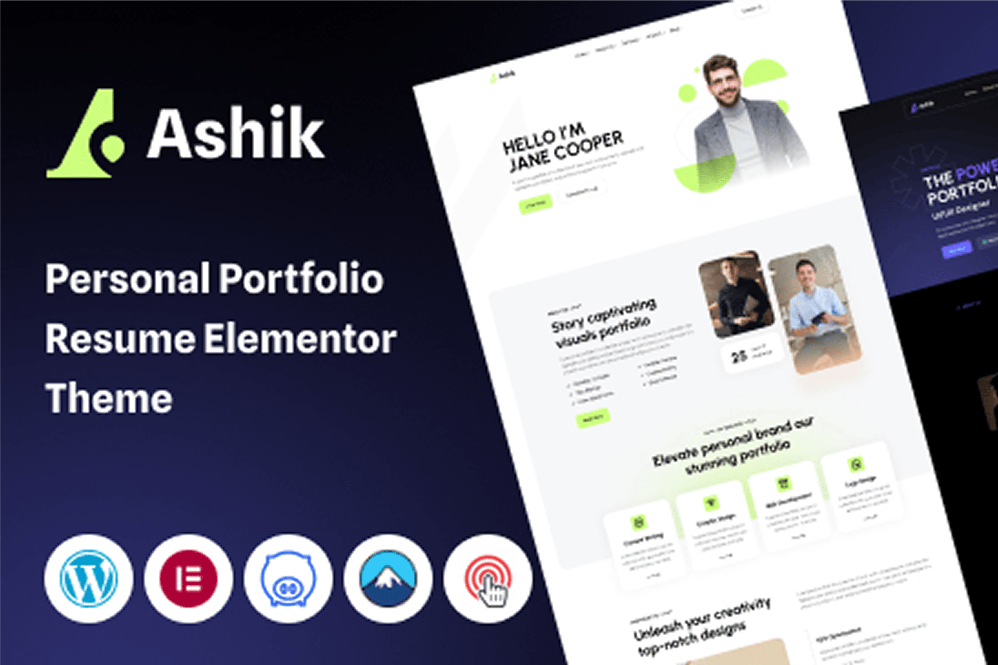 Ashik - Personal Portfolio WordPress Theme 1.0