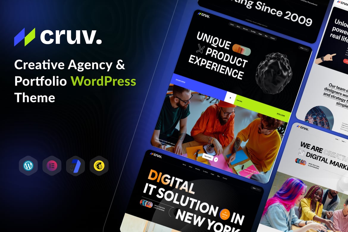 Cruv – Creative Agency & Portfolio WordPress Theme 2.0.0
