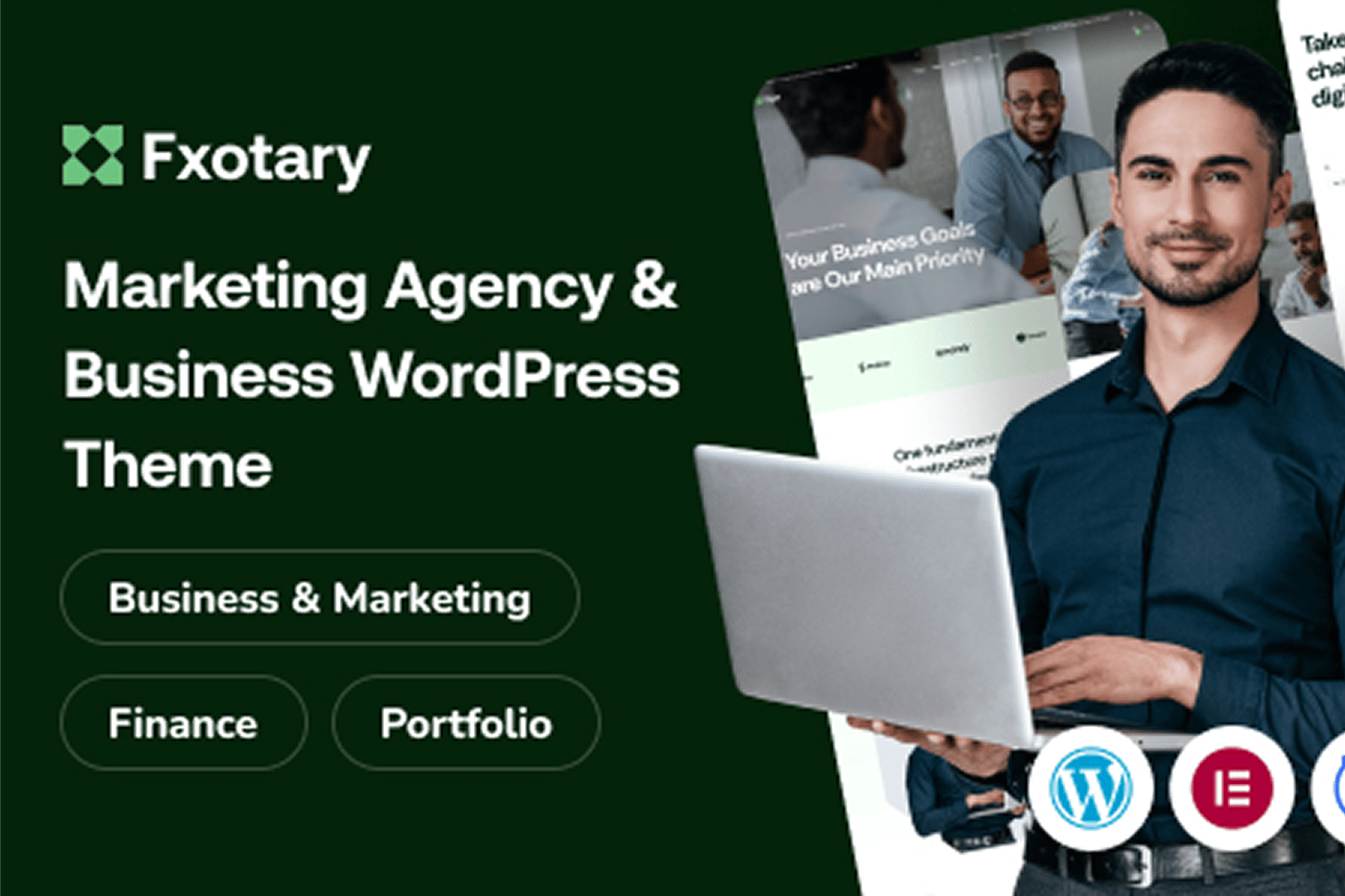 Fxotary – Modern Digital Agency WordPress Theme 1.0.0