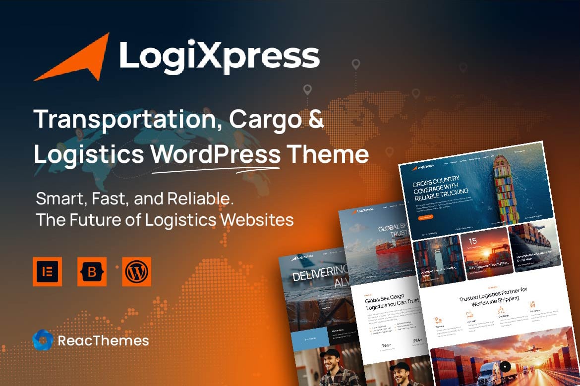 LogiXpress – Transport & Logistics WordPress Theme 1.0.5