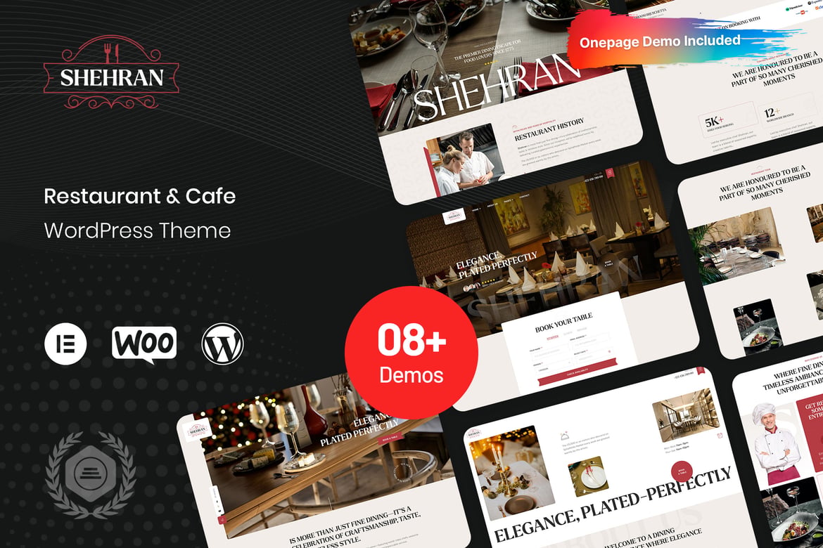 Shehran – Restaurant WordPress Theme 1.0.1