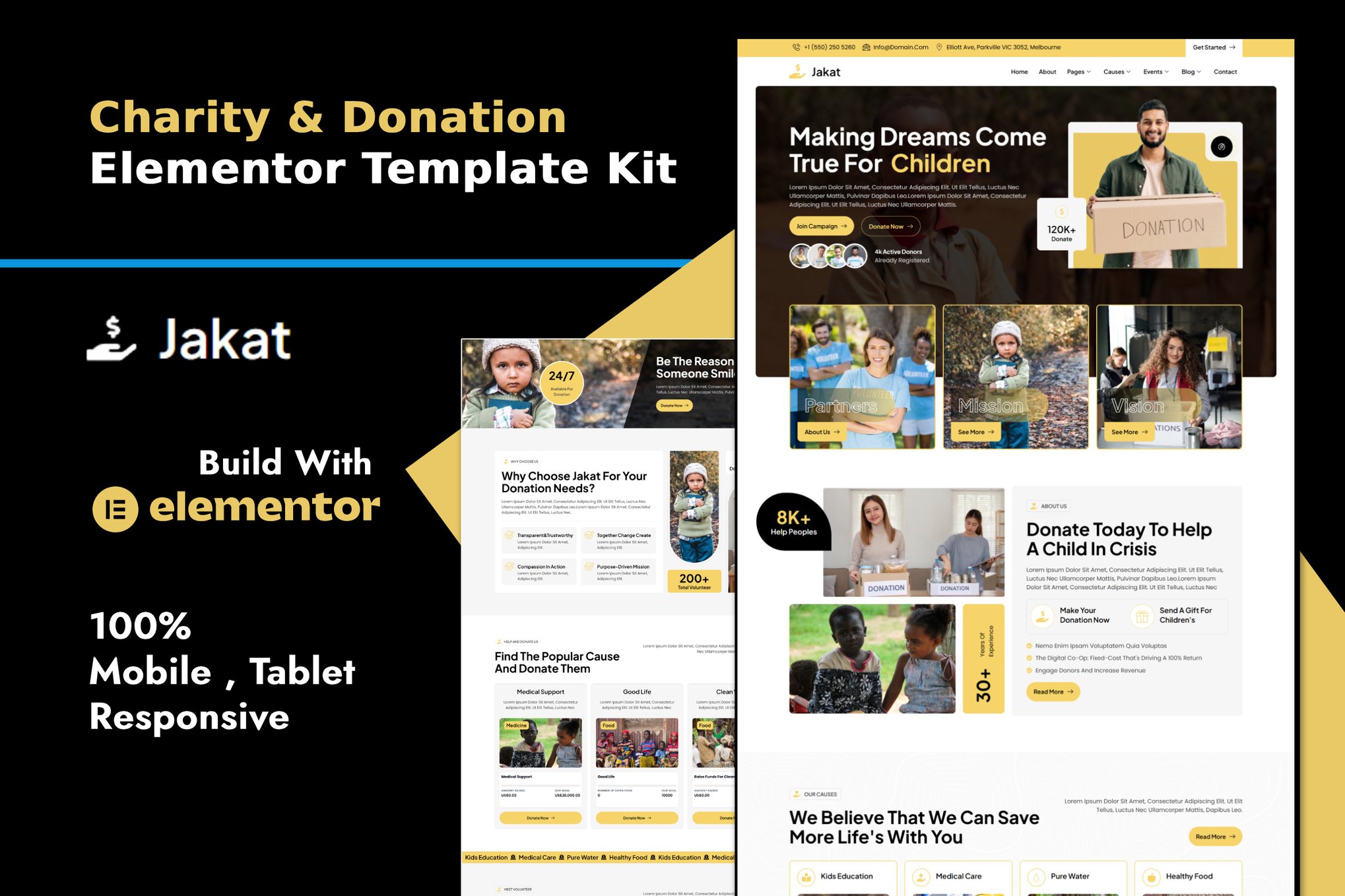 Jakat – Charity & Donation Elementor Template Kit