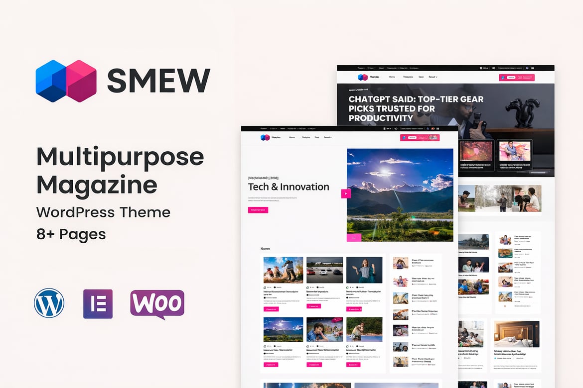 Smew – Multipurpose Magazine WordPress Theme 1.0.1