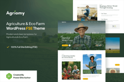 Agriomy – Agriculture & Organic Farm FSE WP Theme 1.0.0