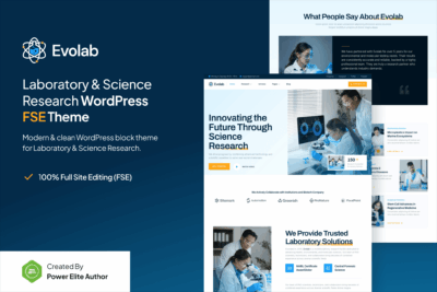 Evolab - Laboratory & Science Research WP Theme 1.0.0