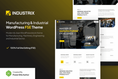 Industrix – Industrial & Manufacturing WP Theme 1.0.0