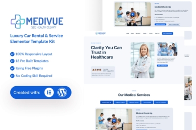 Medivue - Healthcare & Medical Services Elementor Template Kit