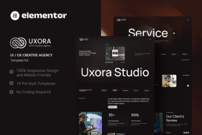 Uxora - UI UX Creative Agency Elementor Template Kit