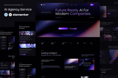 Agvice - AI Agency Service Elementor Template Kit
