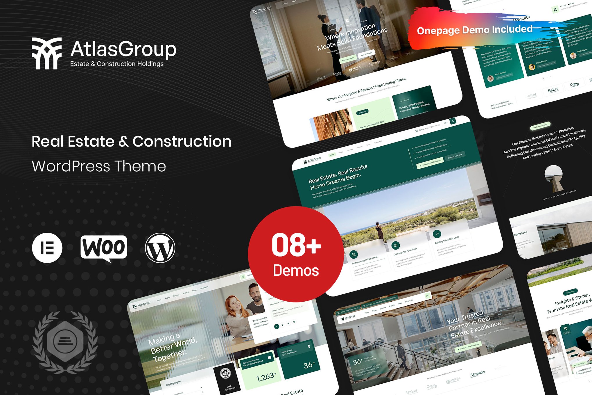AtlasGroup – Real Estate & Construction WP Theme 1.0.0