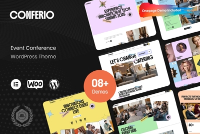 Conferio - Event Conference WordPress Theme 1.0.0