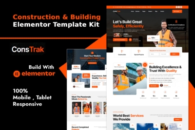 Constrak - Construction & Building Elementor Template Kit