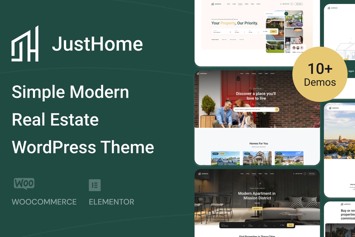Justhome – Real Estate WordPress Theme 1.0.22