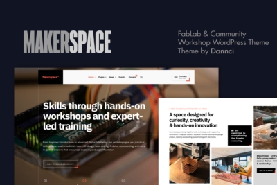 Makerspace - FabLab & Community Workshop WordPress 1.0