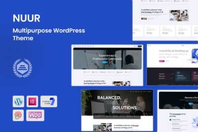 Nuur - Multipurpose Creative WordPress Theme 1.0