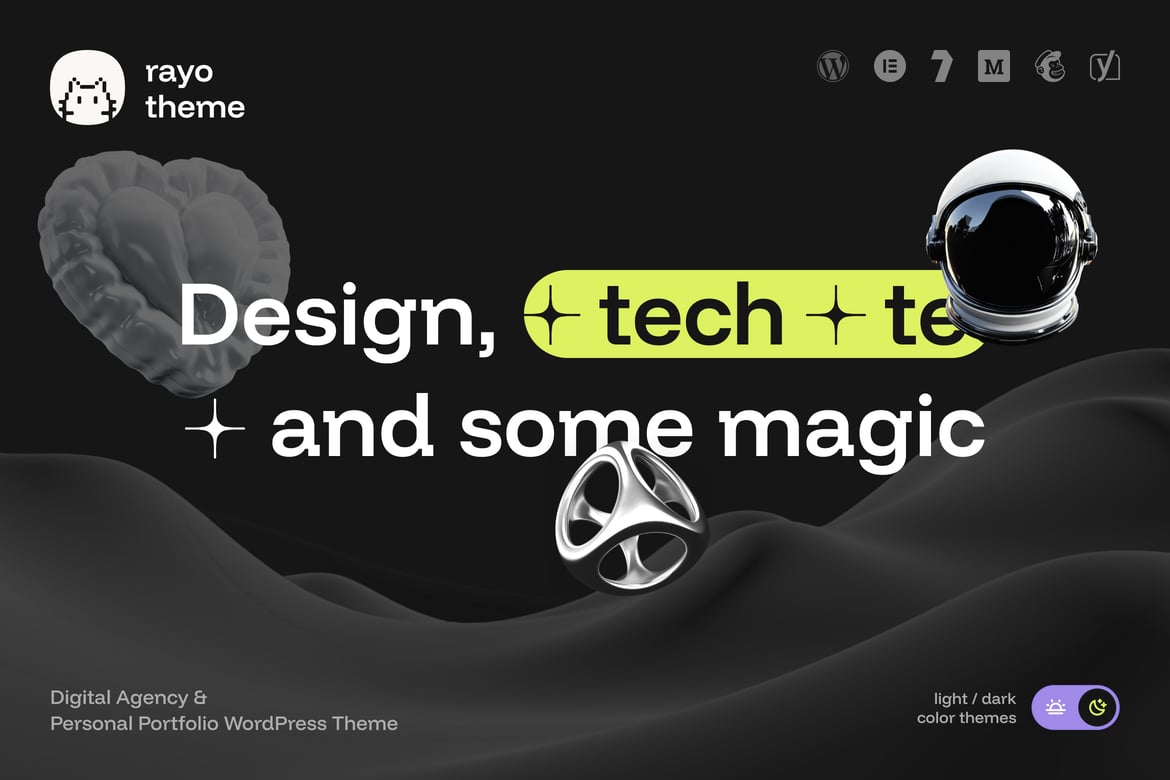Rayo – Digital Agency & Personal WordPress Theme 1.0.2