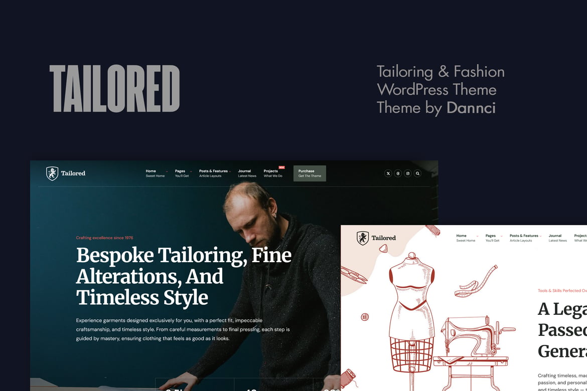 Tailorist – Tailoring & Fashion WordPress Theme 1.2