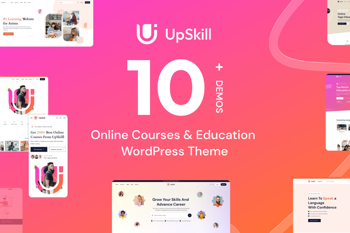 UpSkill – Education Courses LMS WordPress Theme 1.0.16