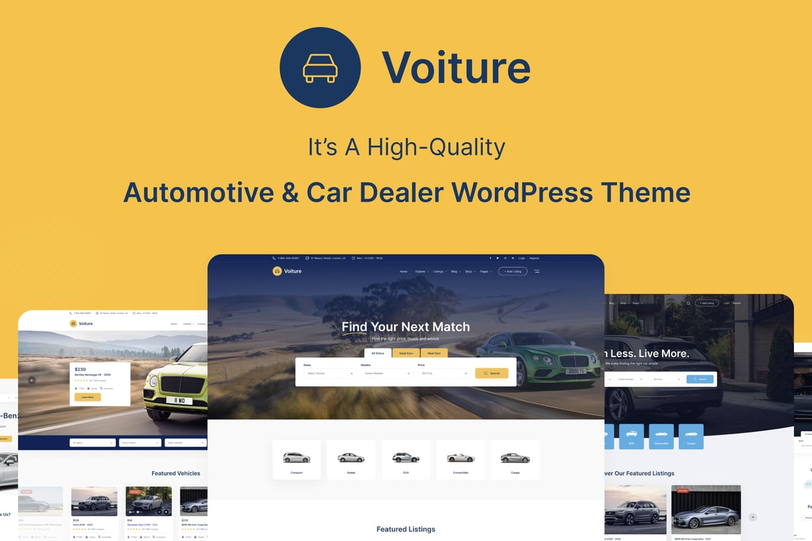 Voiture – Automotive & Car Dealer WordPress Theme 1.1.21