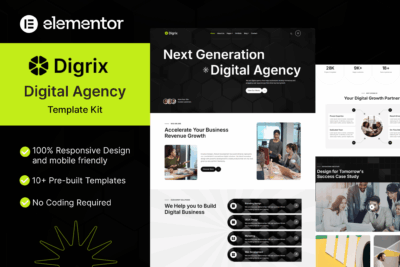 Digrix - Digital Agency Elementor Template Kit