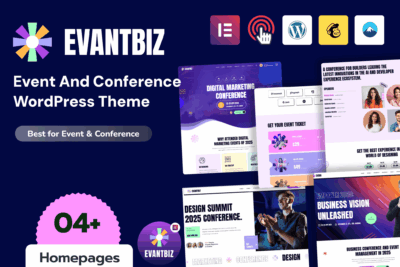 Evantbiz – Conference & Events WordPress Theme 1.0.0