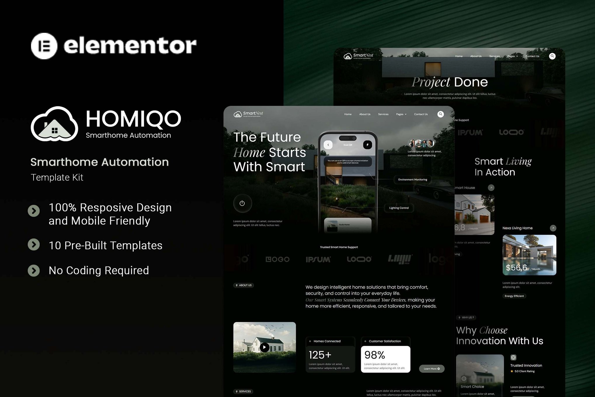 Homiqo – Smarthome Automation Elementor Template Kit