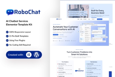 RoboChat - AI Chatbot Service Elementor Template Kit