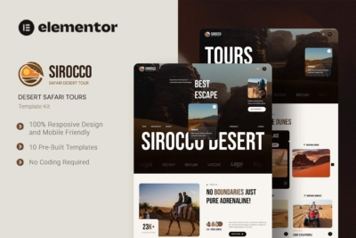 Sirocco - Desert Safari Tours Elementor Template Kit
